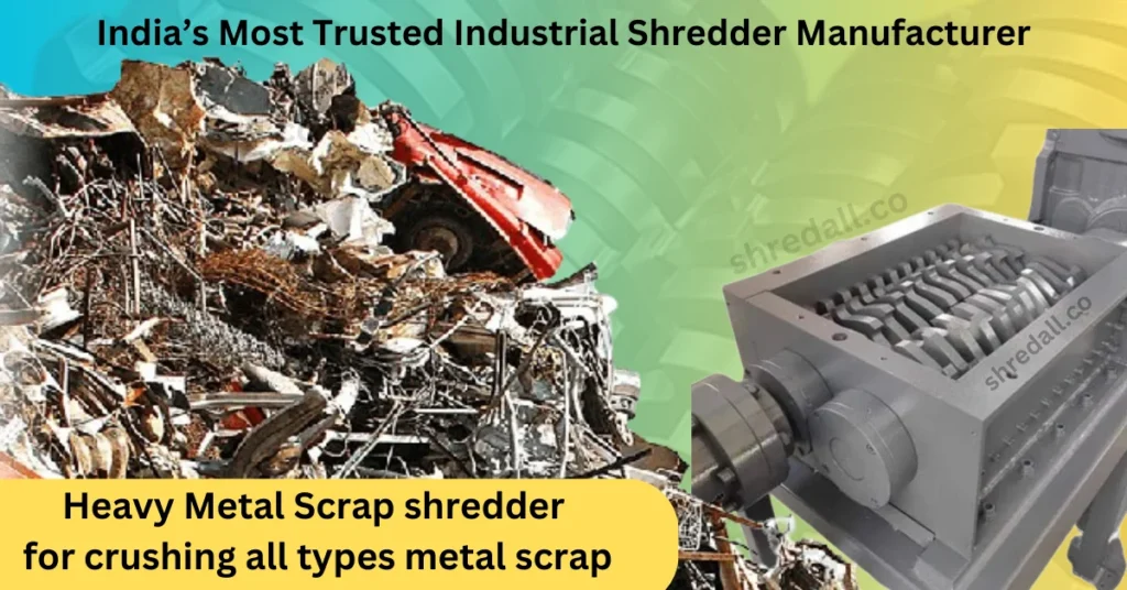Heavy Metal Scrap shredder for crushing all types metal scrap